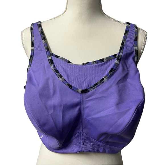 GLAMORISE SPORT high impact wirefree full bust full figure plus size sports bra - Picture 10 of 10